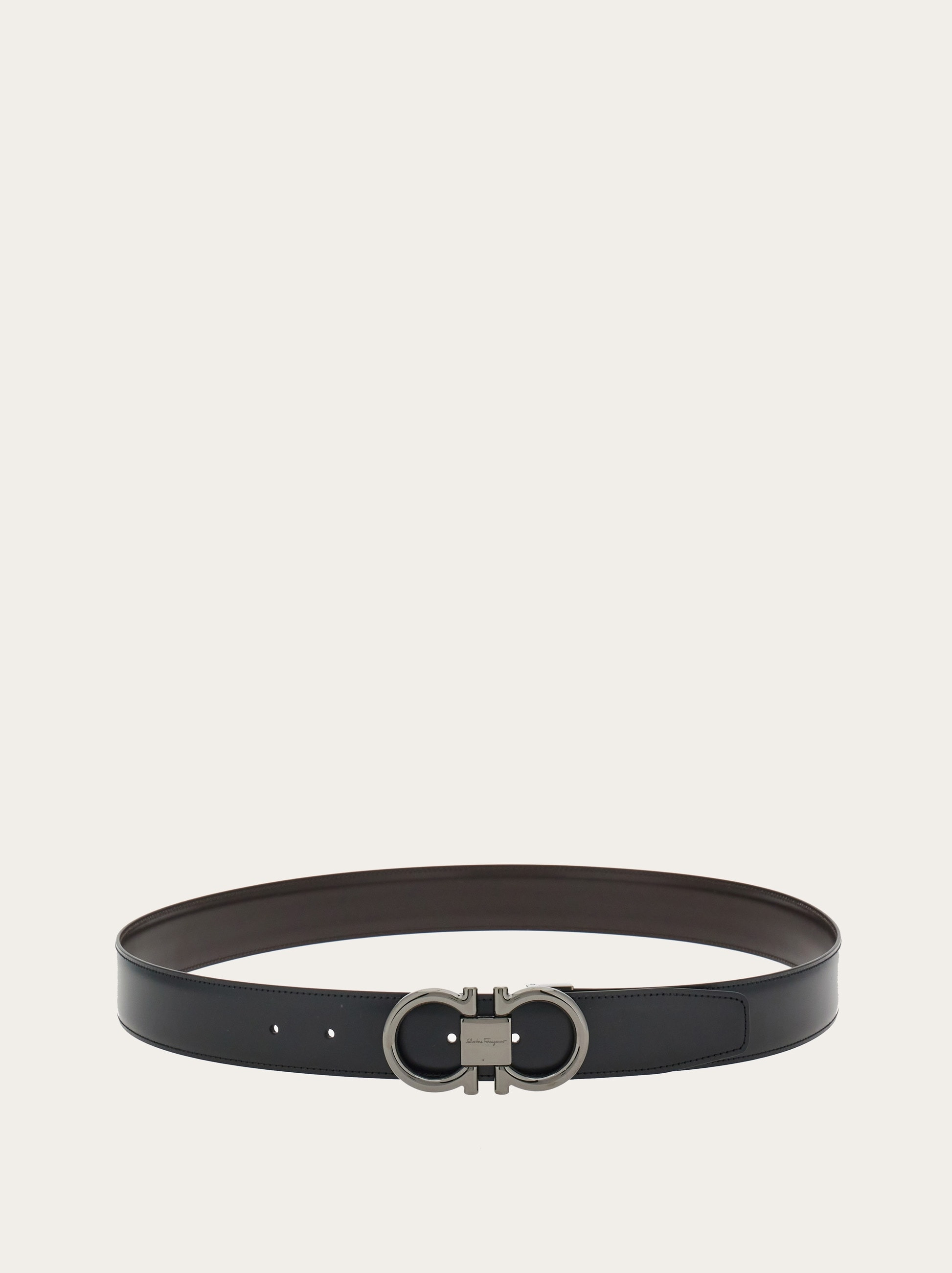 Reversible and adjustable Gancini belt - 3