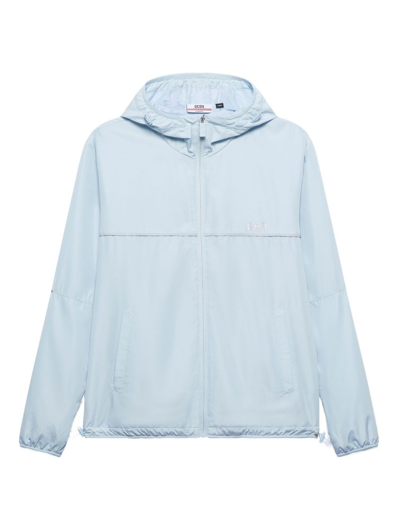 logo-appliqué windbreaker jacket 1