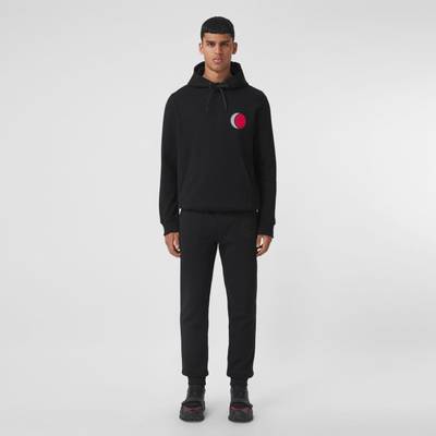 Burberry Badge Appliqué Cotton Hoodie outlook