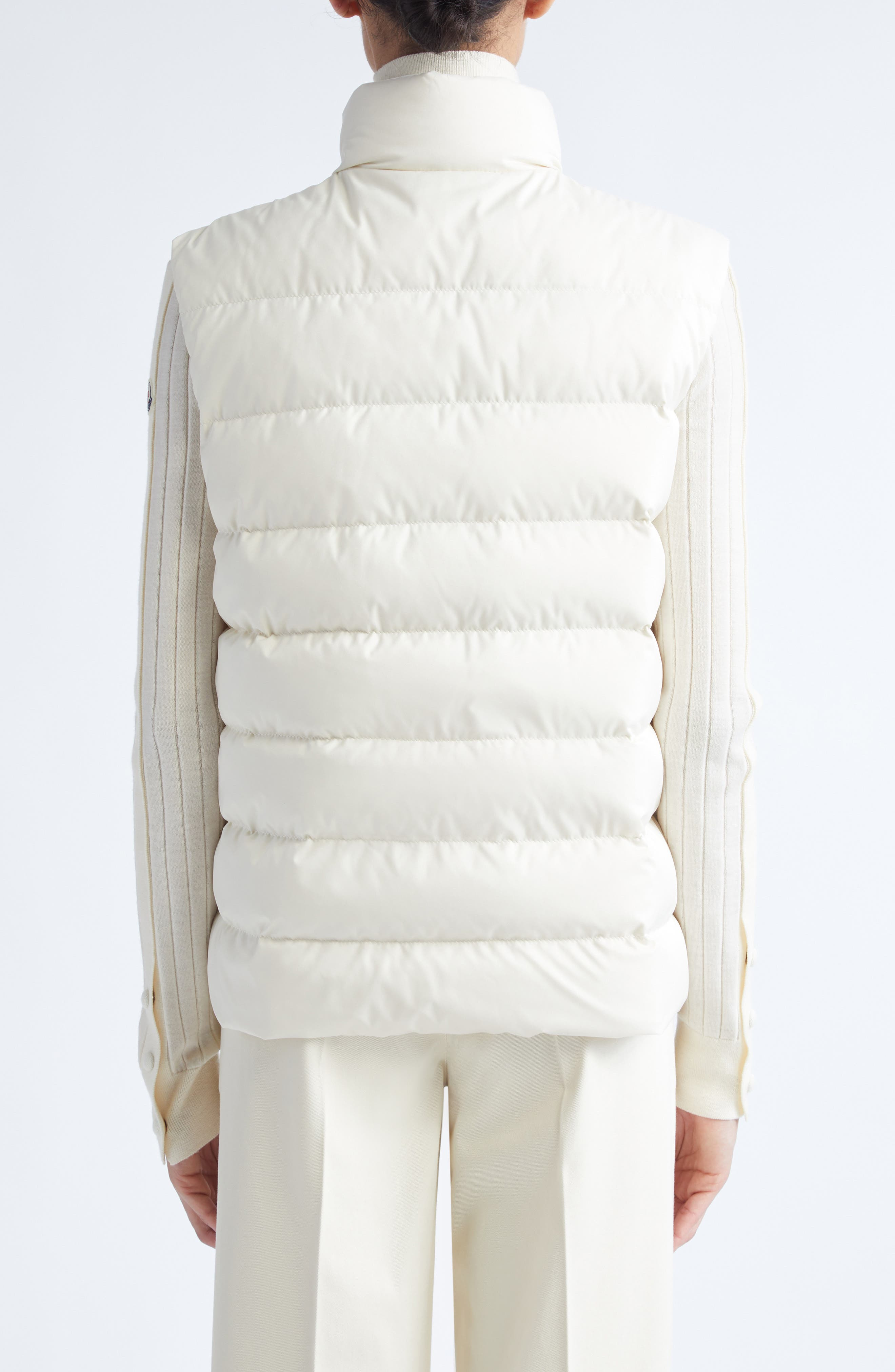Moncler Besset Down Puffer Vest in Pale Ivory at Nordstrom - 3