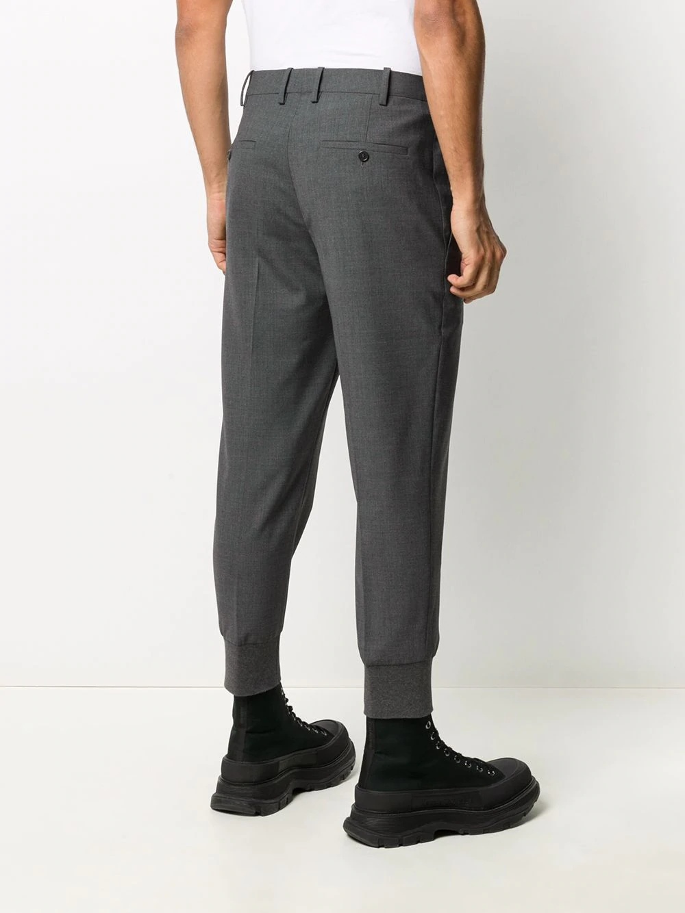 tapered tailored trousers - 4