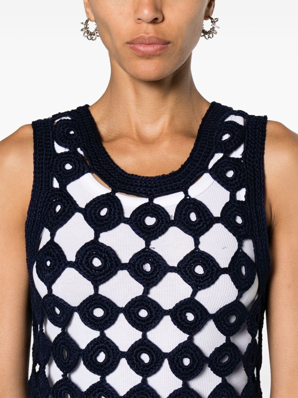 Stanza crochet-knit vest - 5