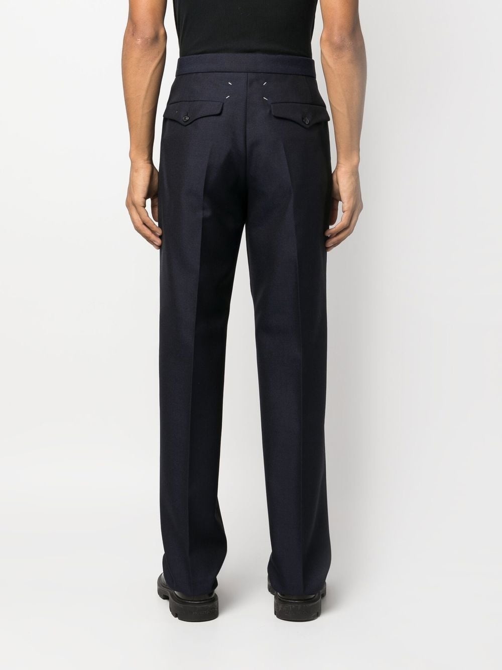 four-stitch tapered trousers - 4