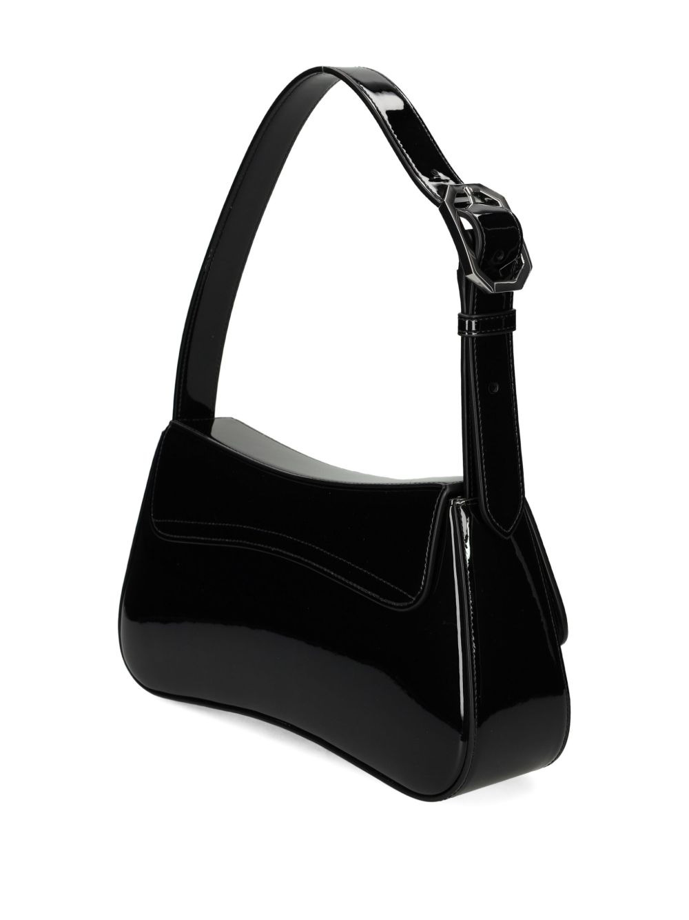 foldover-top buckle shoulder bag - 2