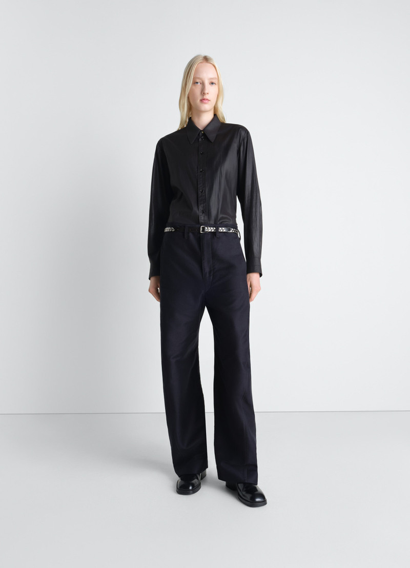 POINTED COLLAR SURREALIST SHIRT IN CHINTZED TOILE 3