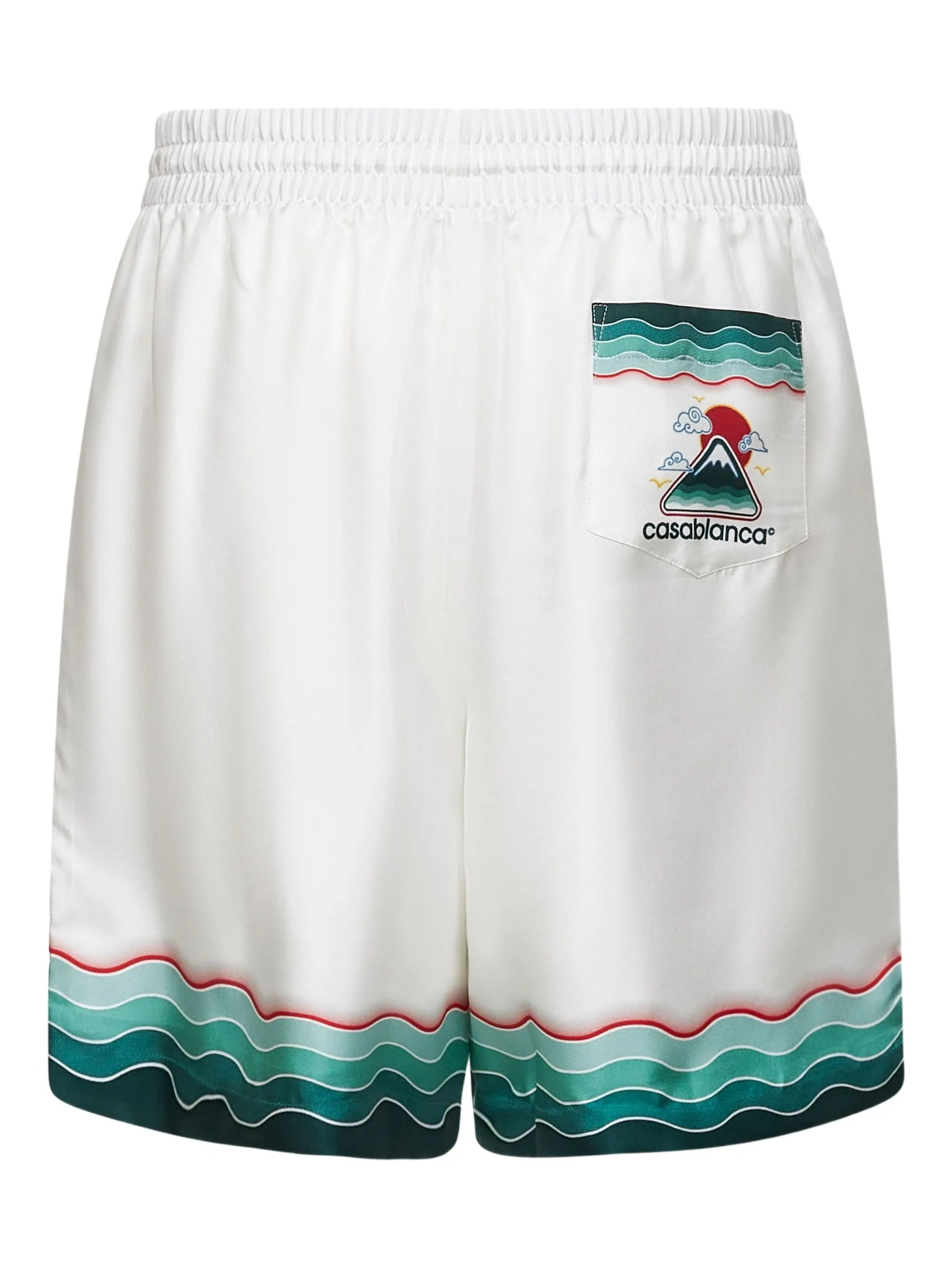Casablanca Montagne Ondulee Silk Shorts - 2