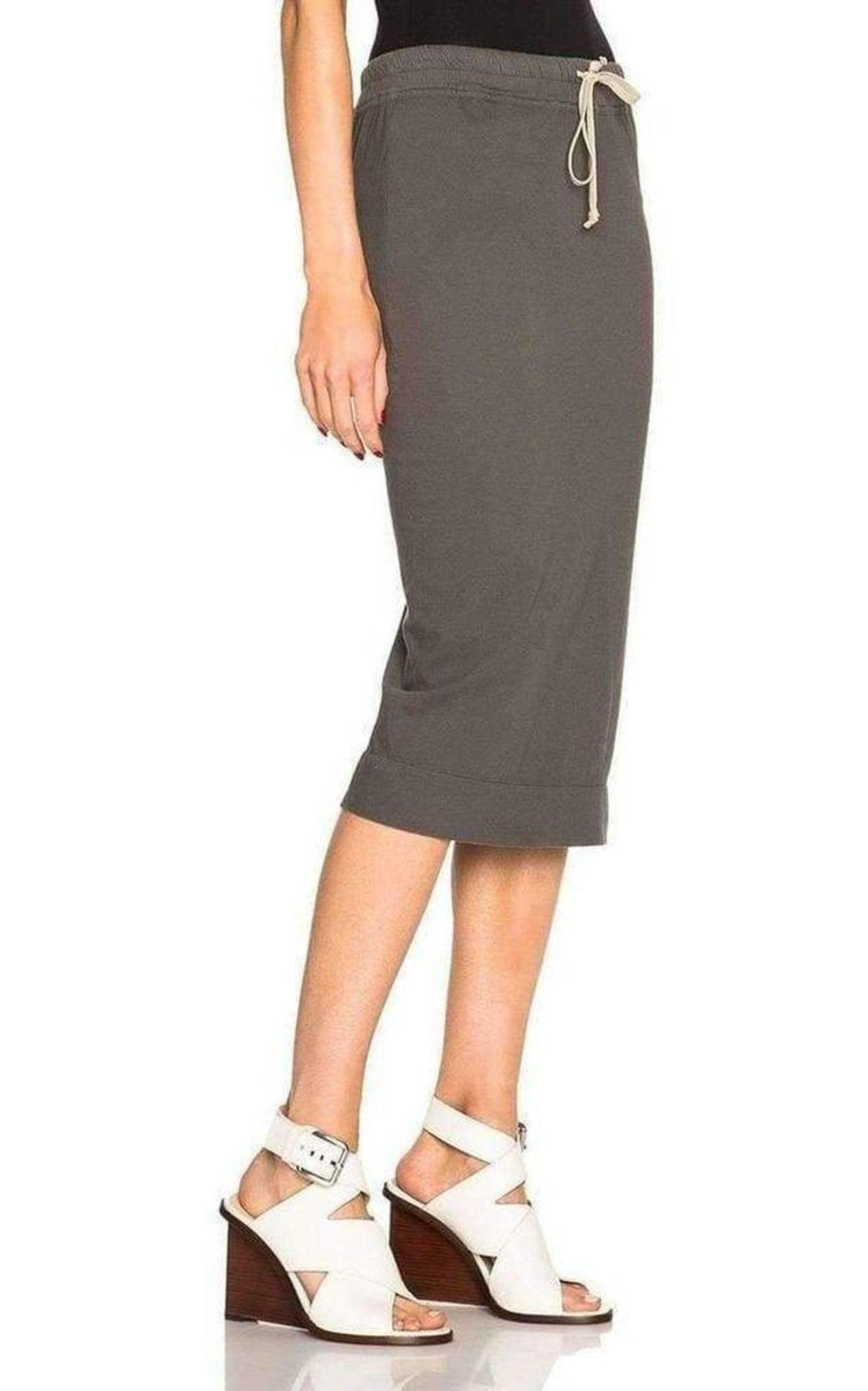 Cotton Pillar Grey Skirt - 3