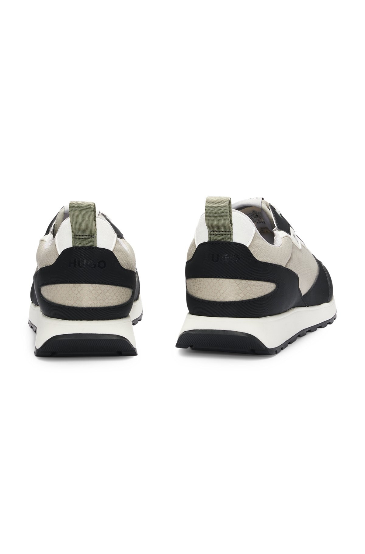 MIXED-MATERIAL TRAINERS WITH RIPSTOP AND FAUX LEATHER - 5