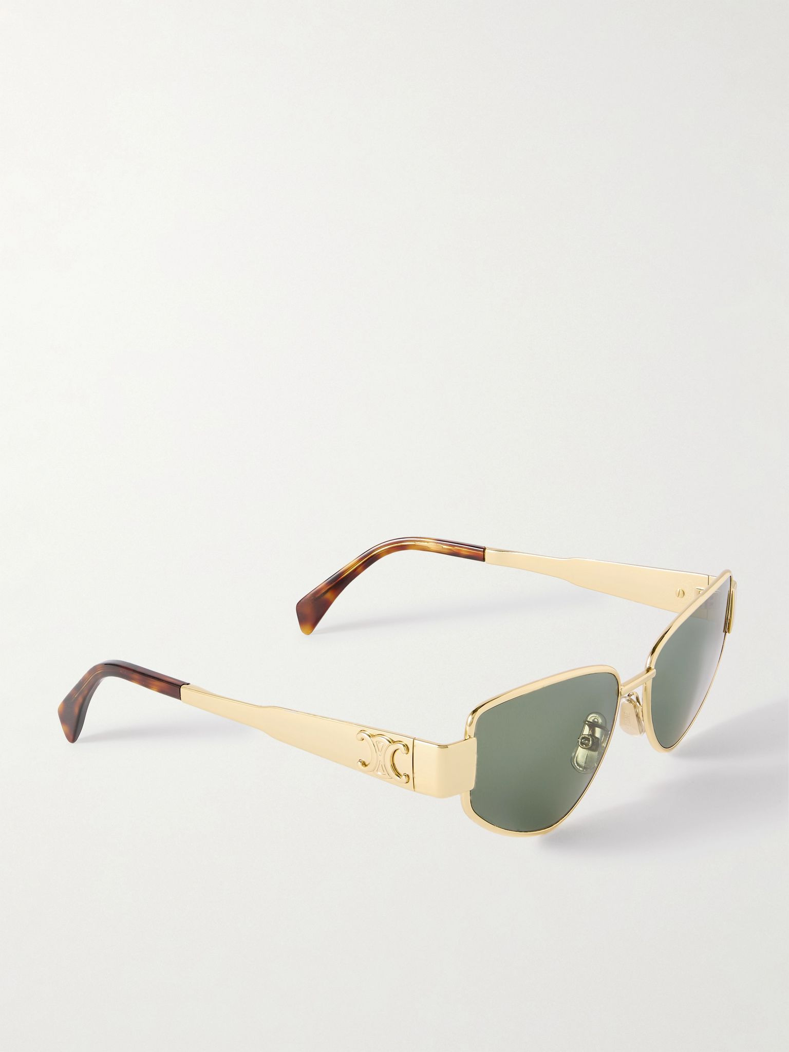 Cat-eye gold-tone sunglasses Gold - 3