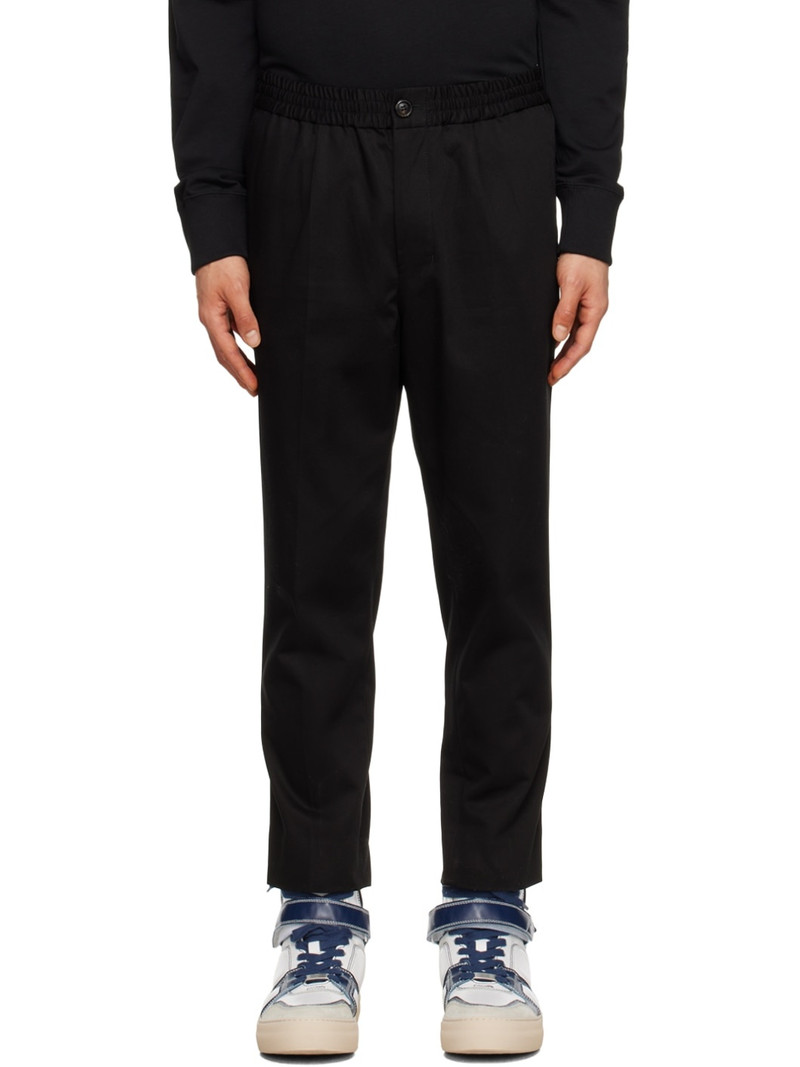 Black Elasticized Trousers 1