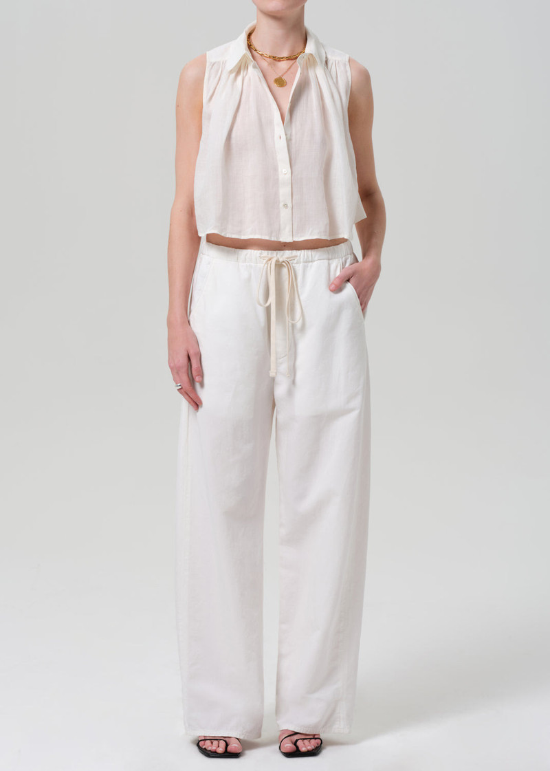 Sleeveless Ambrose Top In Vanilla 6