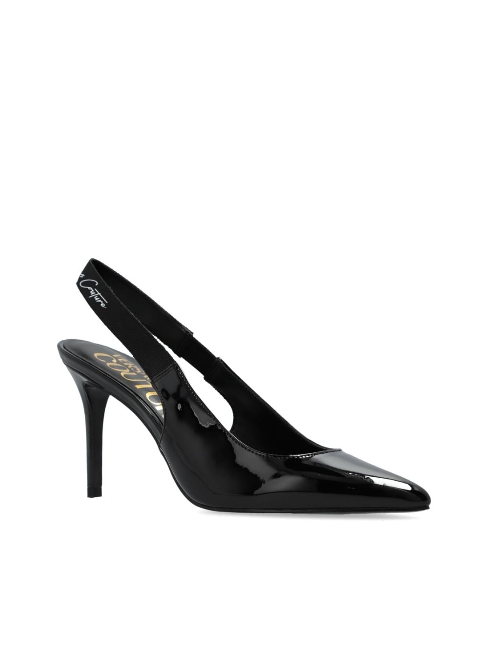 logo slingback pumps - 4