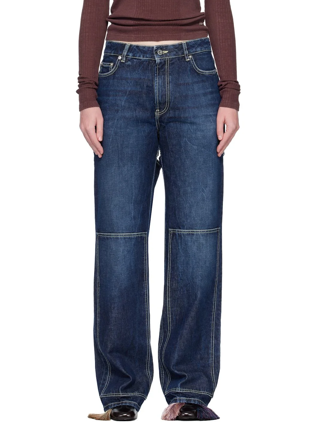 Blue 'The Cut-Out' Jeans - 1