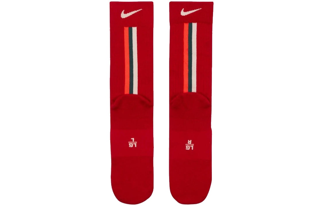 Nike Snkr Sox Crew Liverpool Soccer/Football Sports Mid Tops Socks One Pair Red DM3276-687 - 3