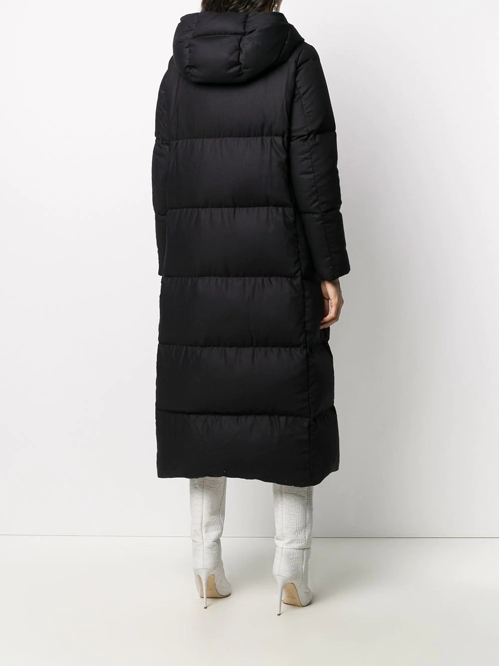 padded mid-length coat - 4