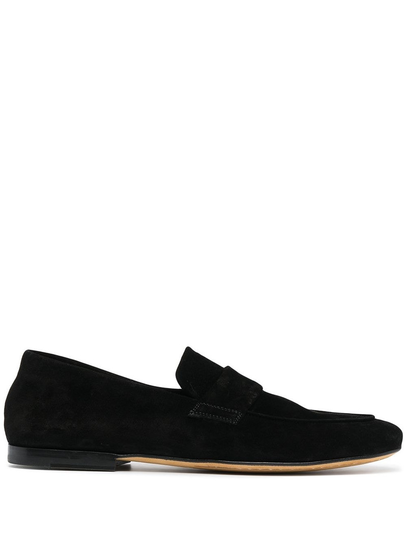 suede penny loafers 1