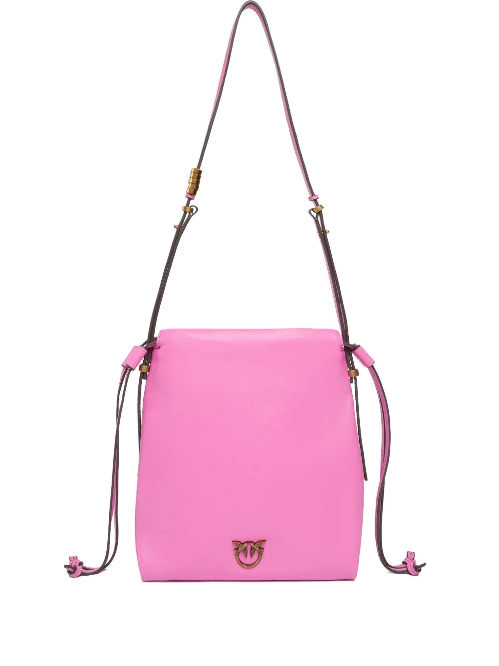 Love Bird-embellished leather bag - 1