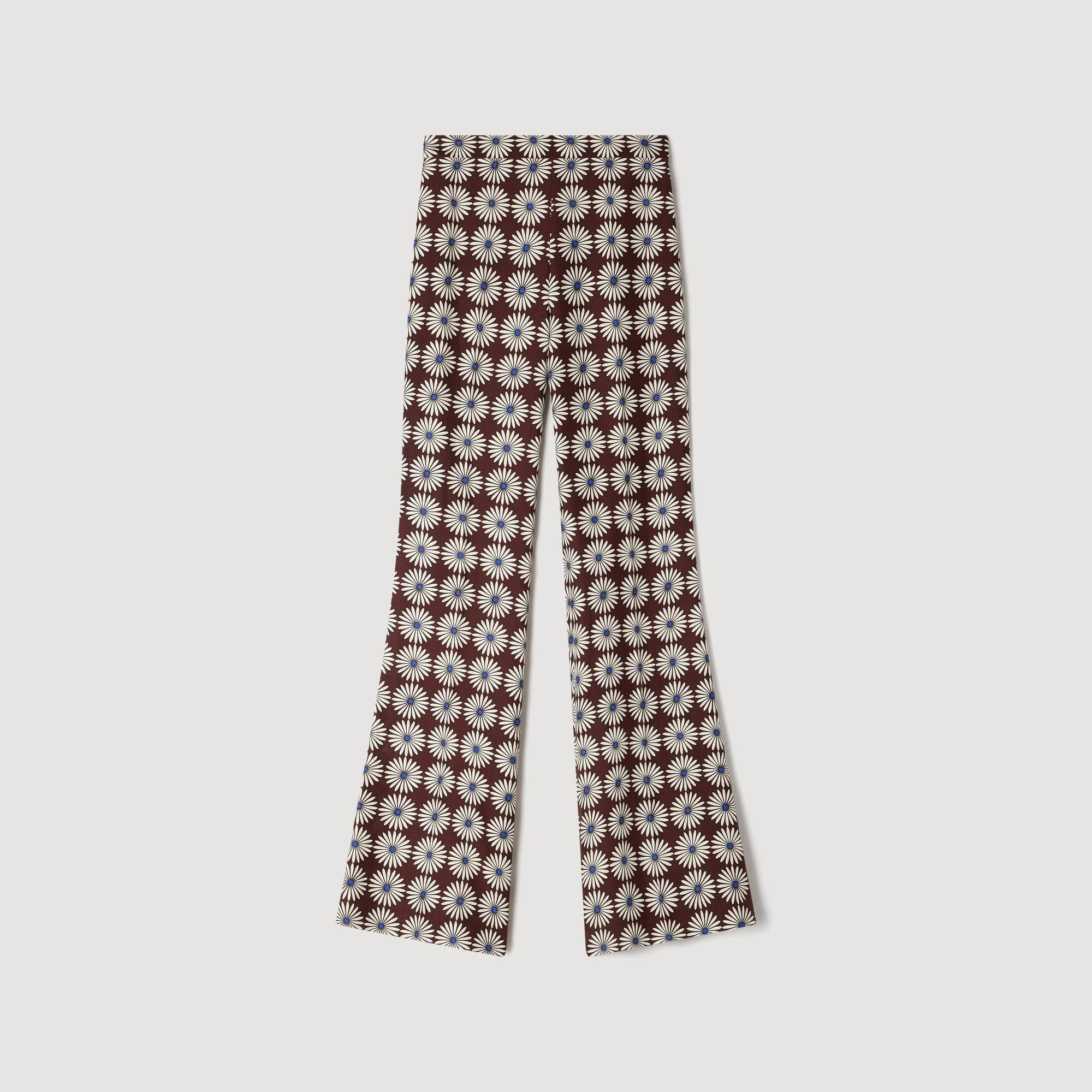 FLORAL-PRINT FLOWY TROUSERS - 1
