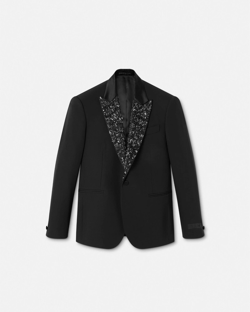 Crystal Single-Breasted Blazer 1