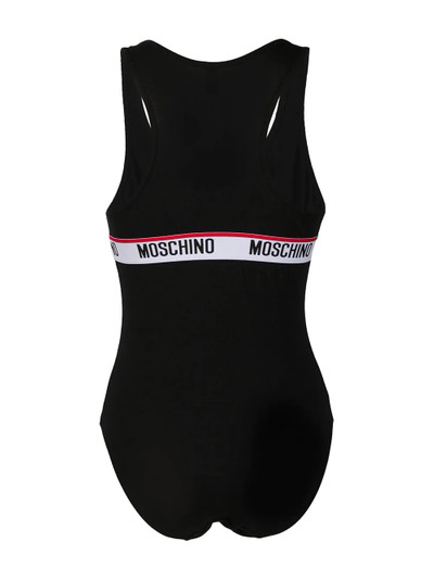 Moschino logo-tape tank bodysuit outlook