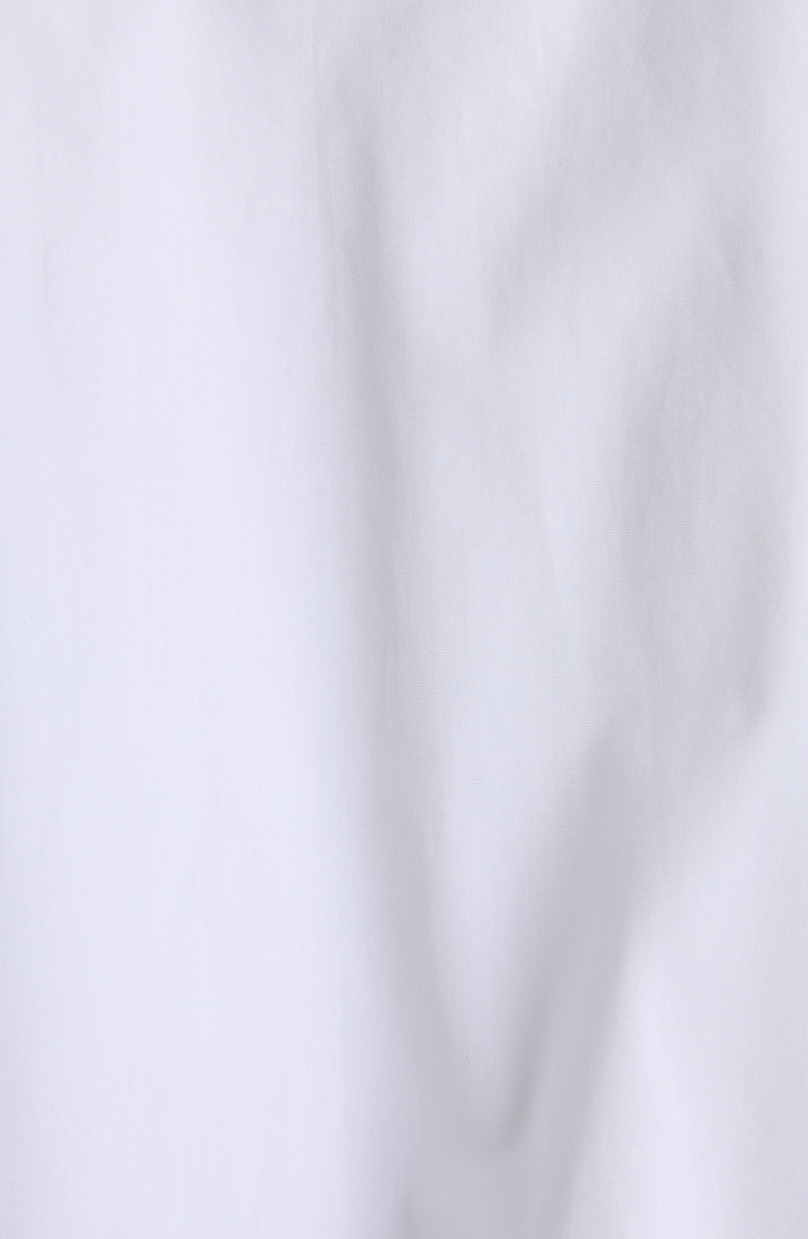 McQueen Banshee Embroidery Cotton Poplin Button-Up Shirt in Optical White at Nordstrom - 5