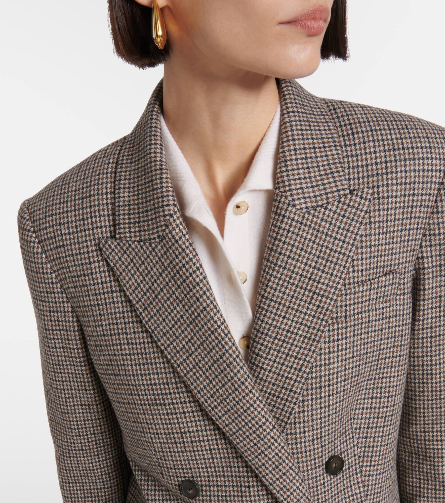 Houndstooth blazer - 4