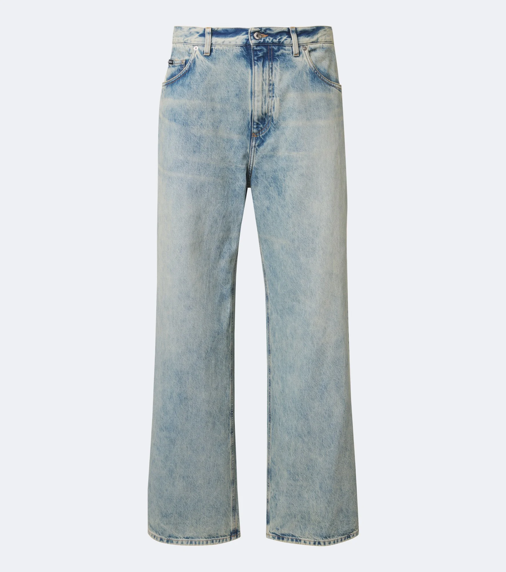 Faded wide-leg jeans - 1