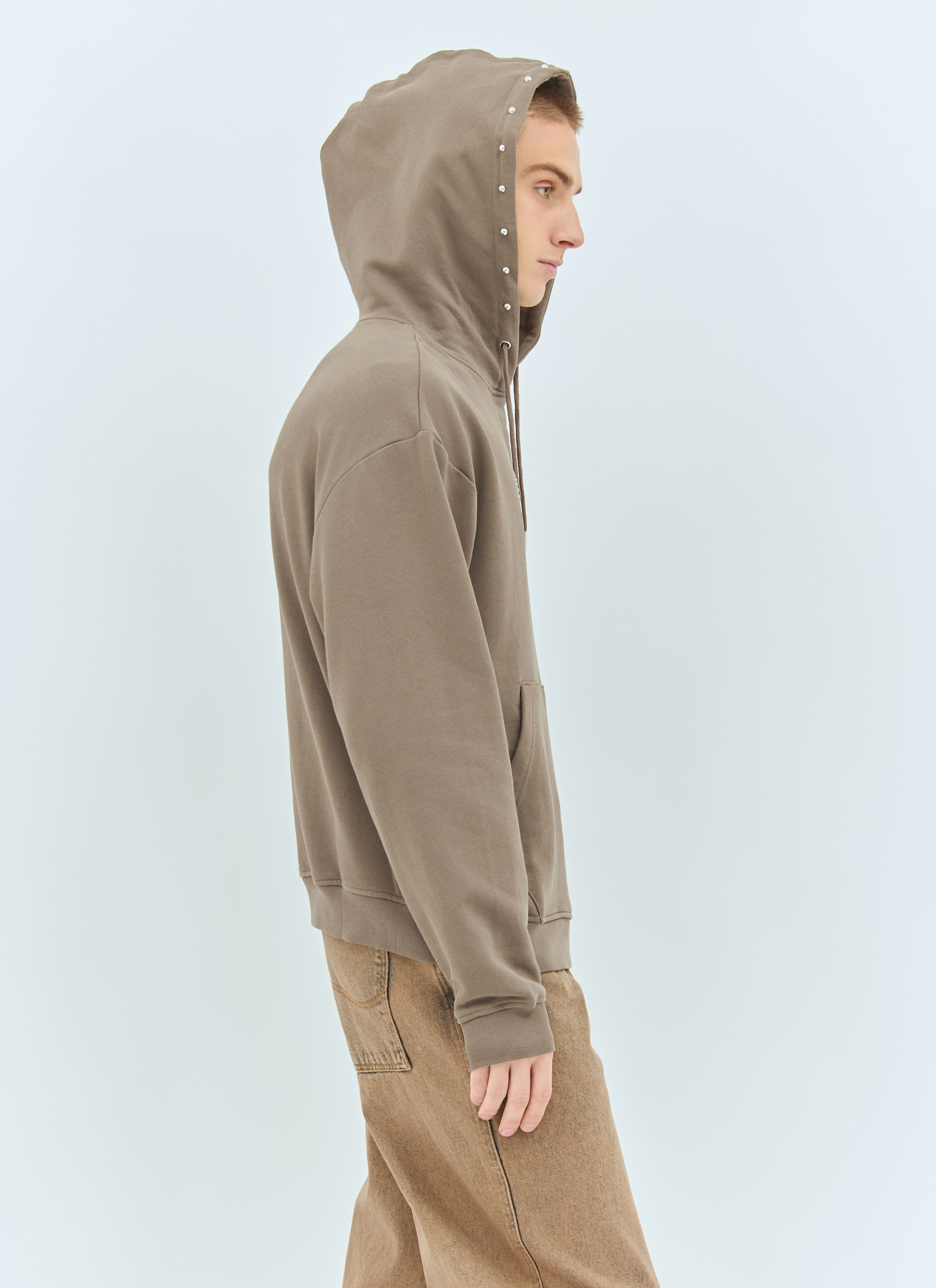 Cursive French Hooded Sweatshirt - 4