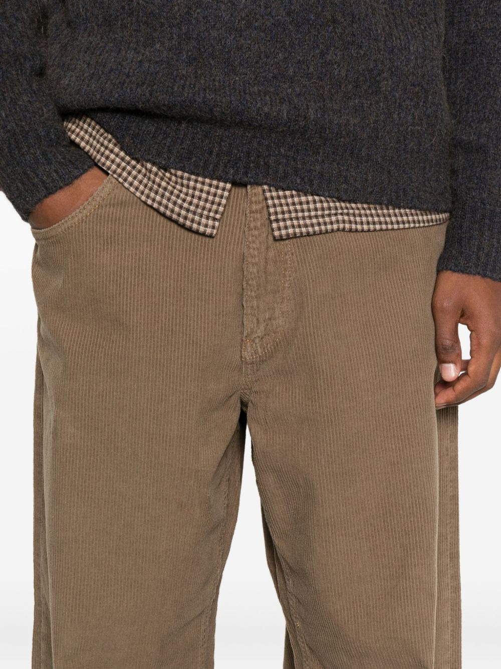 corduroy wide-leg jeans - 5
