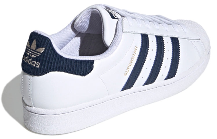 Adidas Originals Superstar Shoes 'Cloud White Navy Blue' FZ3560 - 4