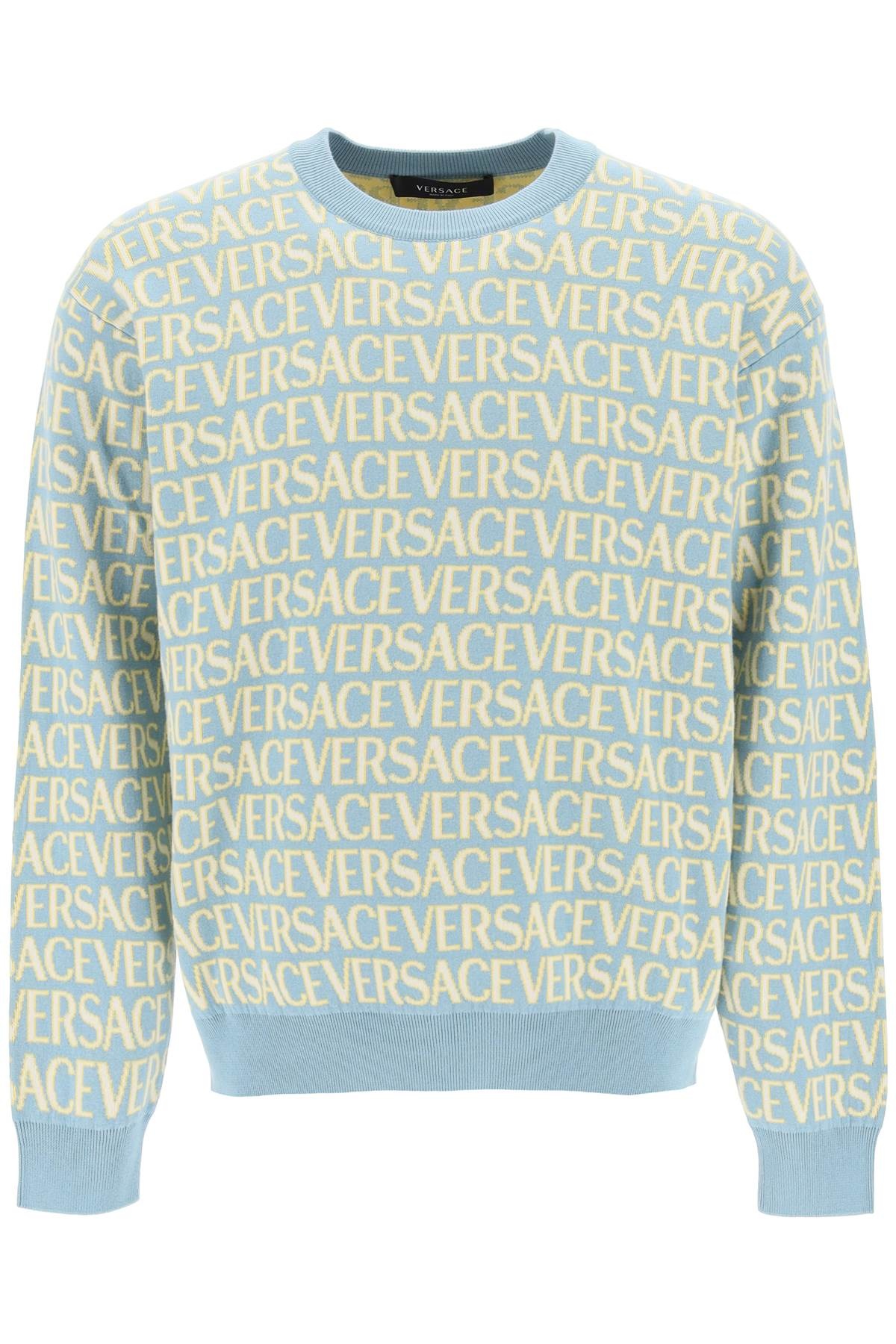 Versace Monogram Cotton Sweater Men - 1