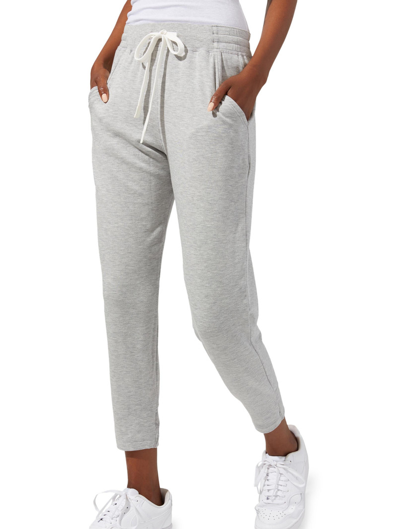 Women's Reena Cropped Sweatpants - Heather Grey 1