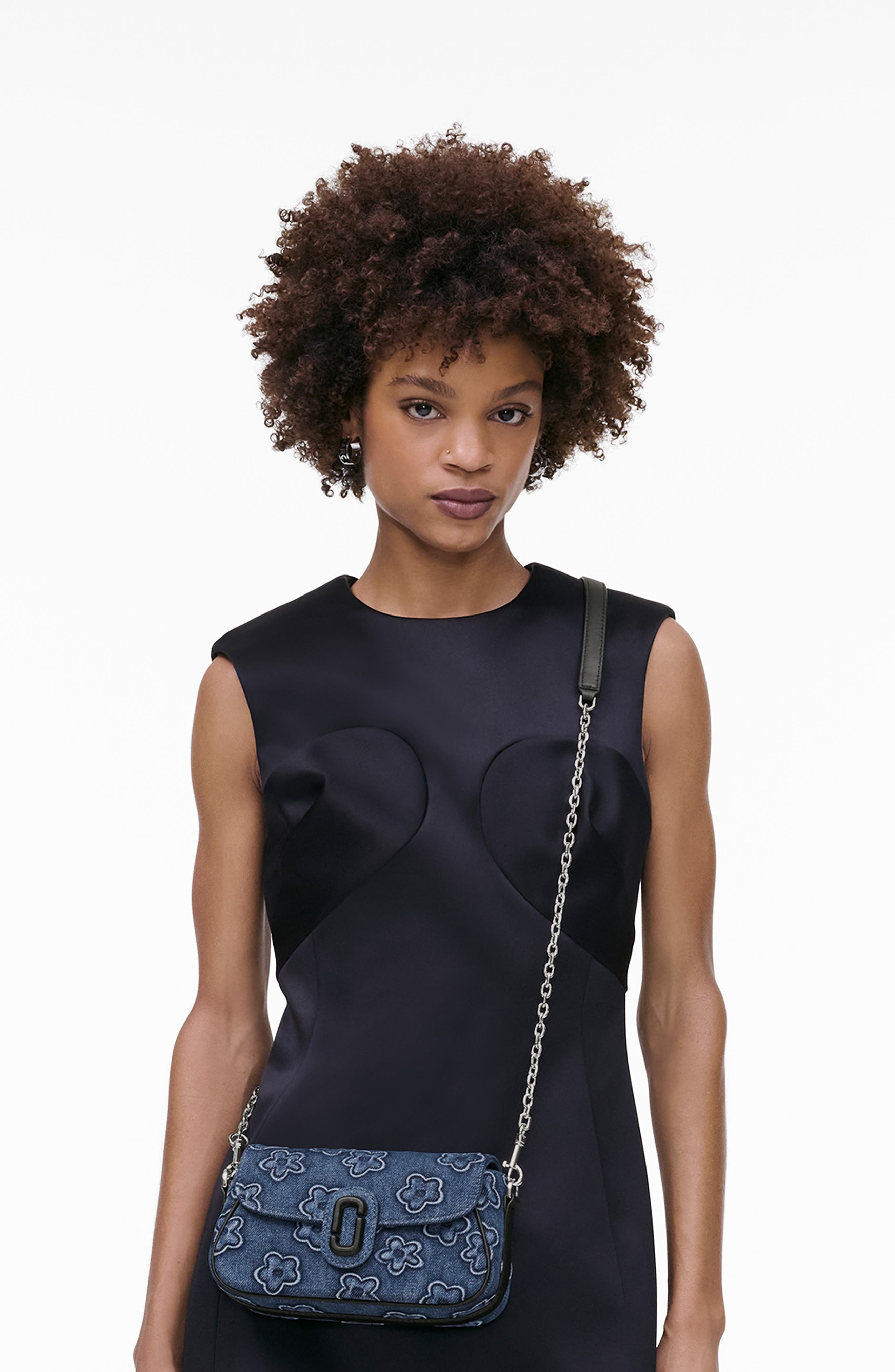 Marc Jacobs The Puffy Daisy Denim Clover Shoulder Bag in Medium Wash Indigo at Nordstrom - 3