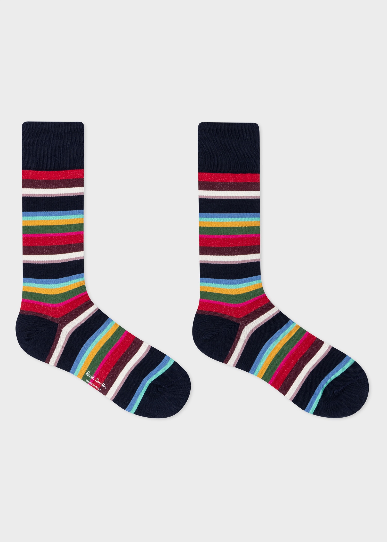 Navy Multi-Stripe Socks - 3