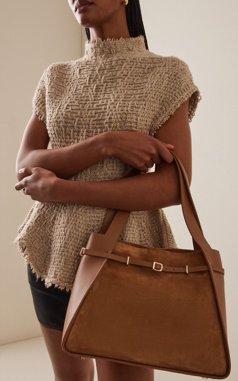 SIMKHAI Cleo Suede Tote Bag neutral outlook
