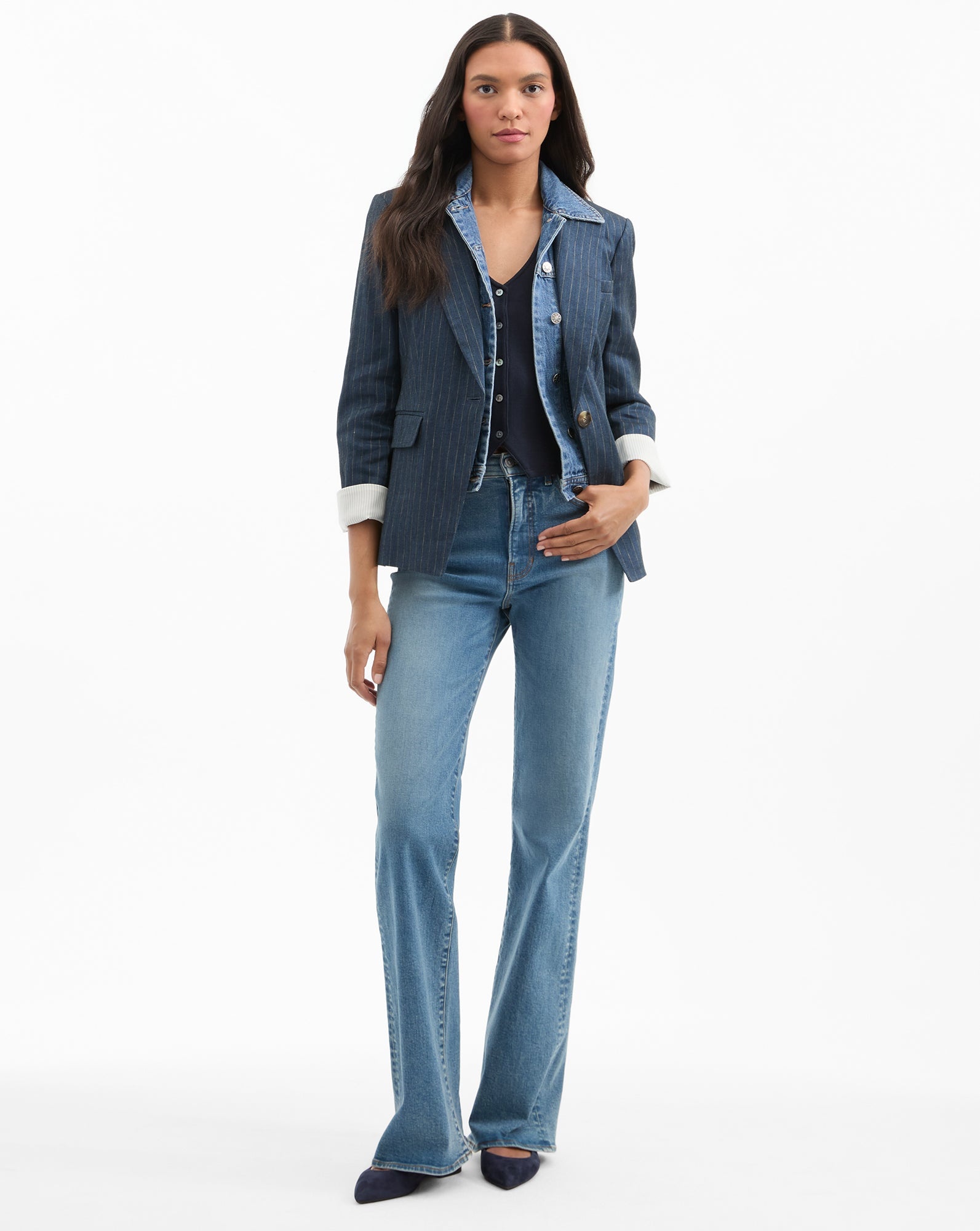 OBIE PINSTRIPE DICKEY JACKET - 4