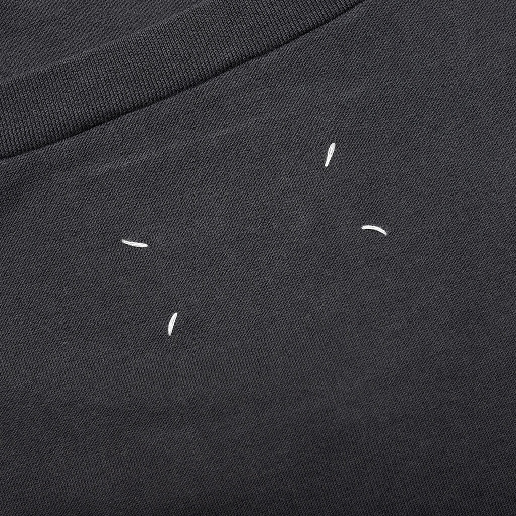 NUMBER LOGO COTTON T-SHIRT - WASHED BLACK - 4