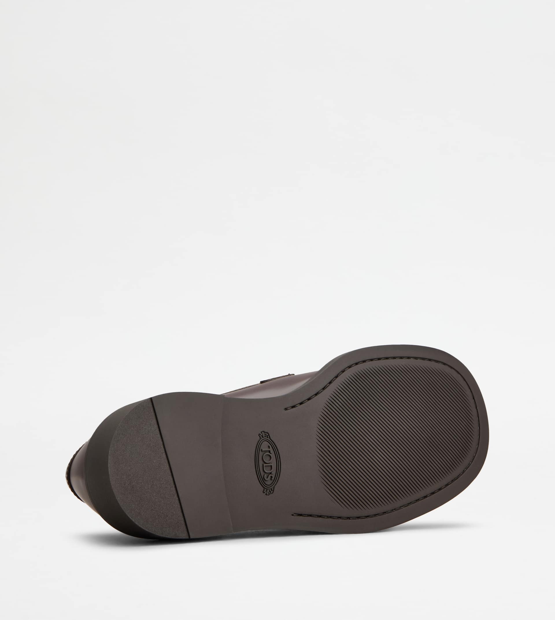 LOAFERS IN LEATHER - BURGUNDY - 4