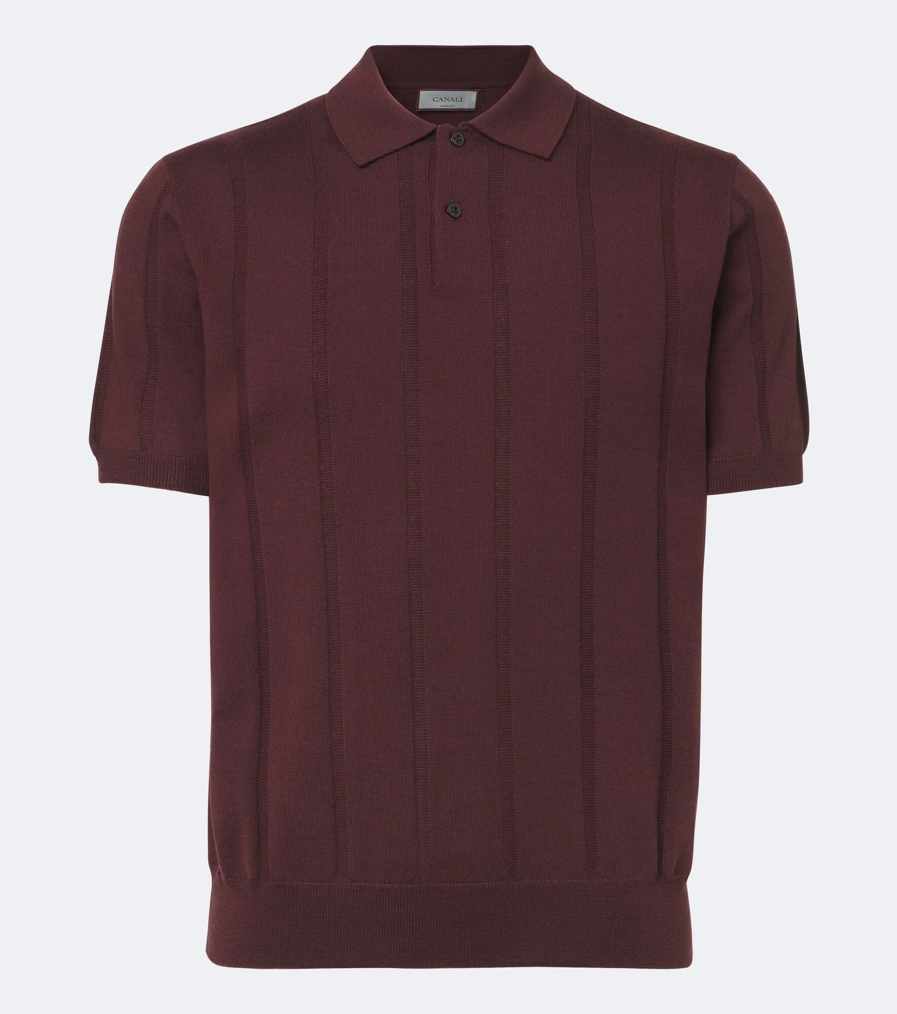 Virgin wool polo shirt - 1