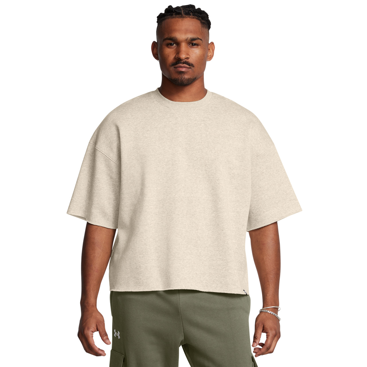 Under Armour Mens Under Armour Icon Fleece Short Sleeve Crew - 1