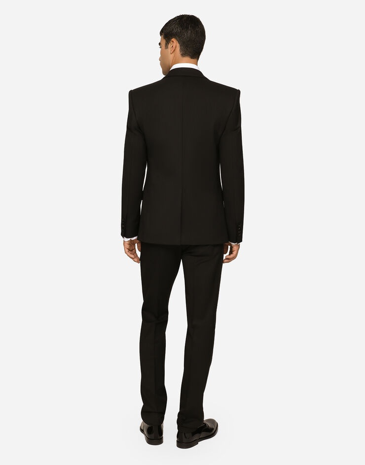 Three-piece Sicilia-fit suit in stretch wool - 3