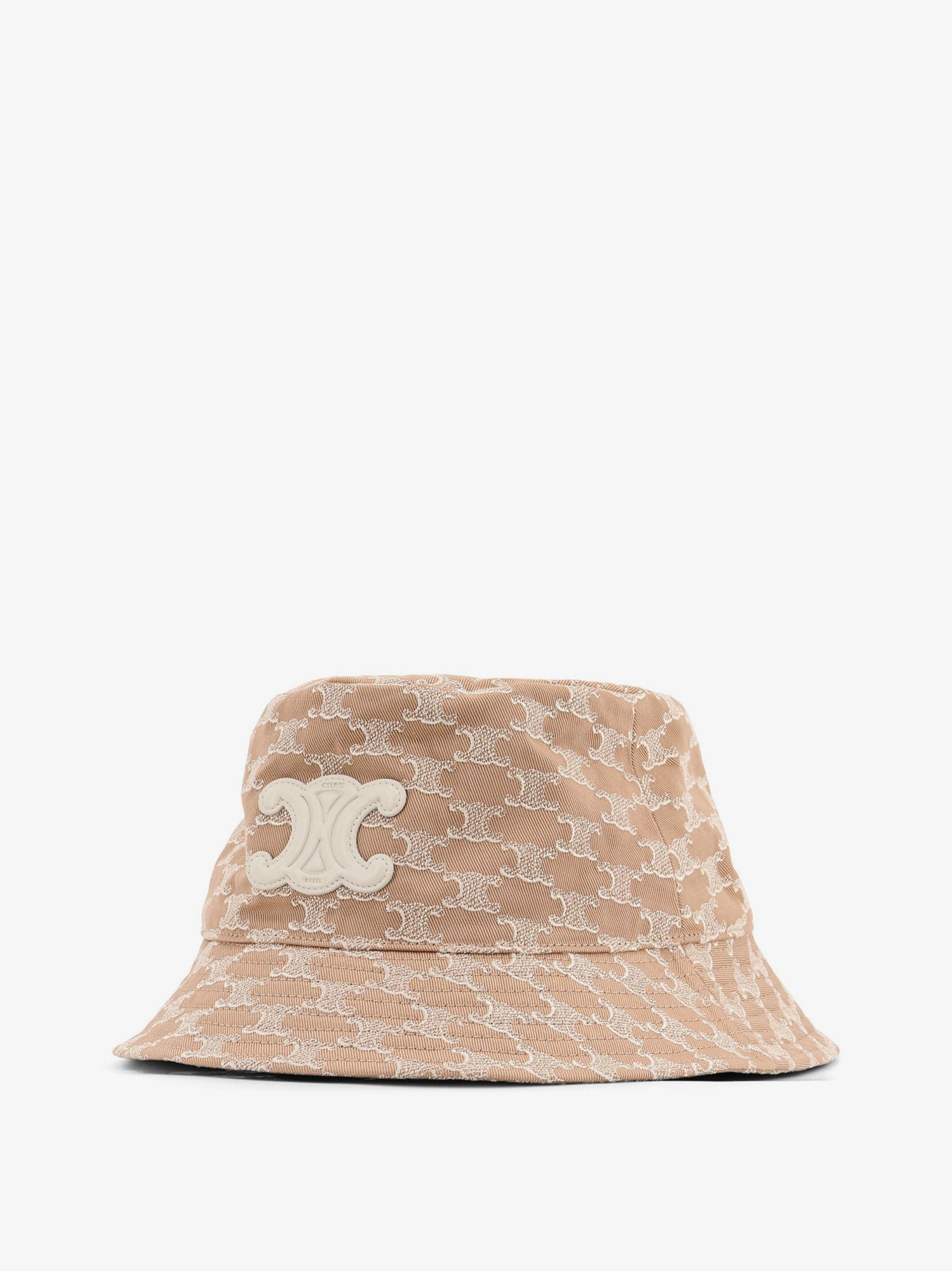 Celine Cotton Hat With Triomphe Logo All-Over - 2