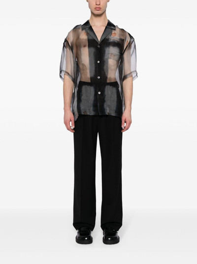 FENG CHEN WANG printed semi-sheer shirt outlook