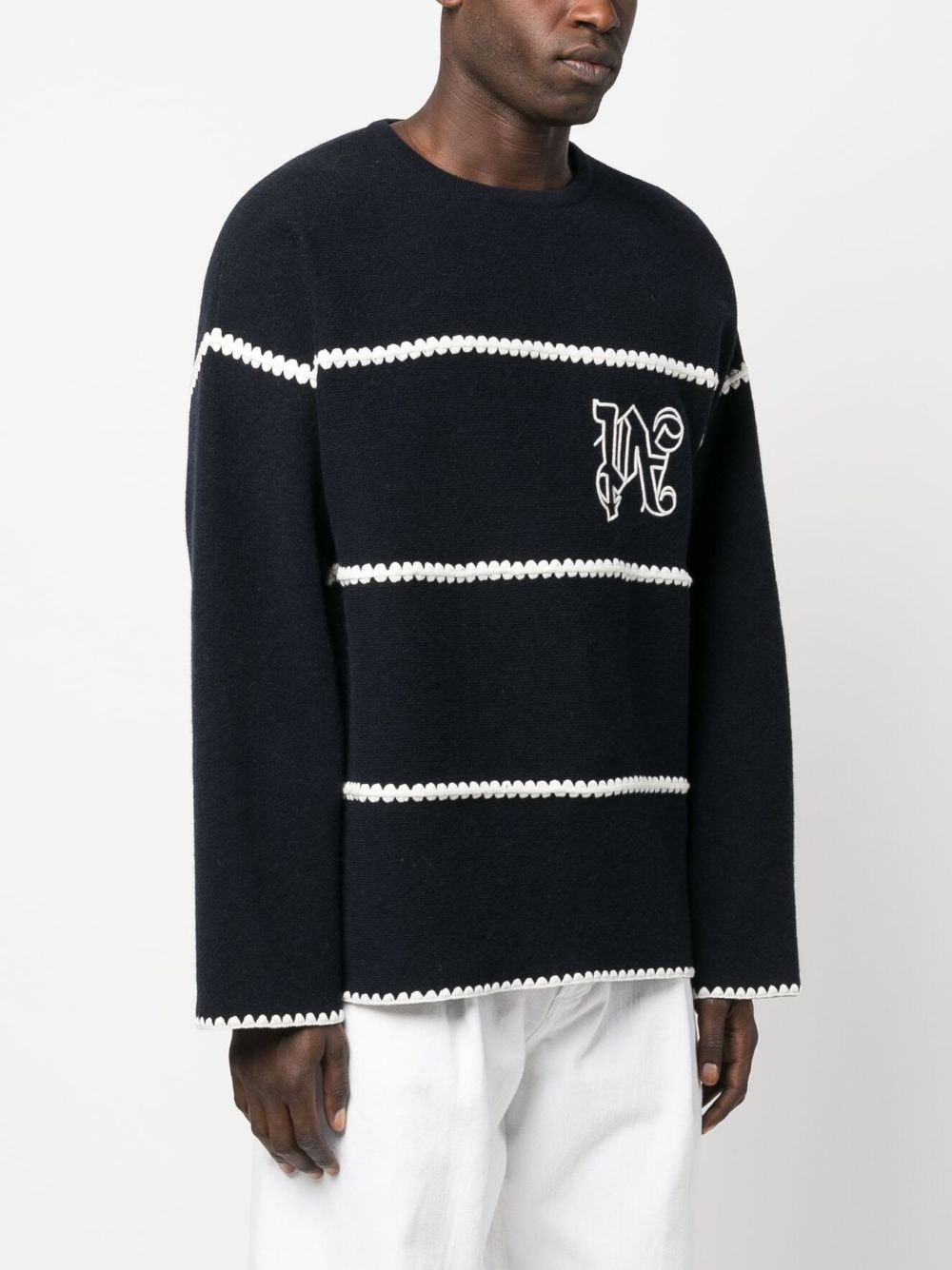 Palm Angels Sweaters Blue - 3