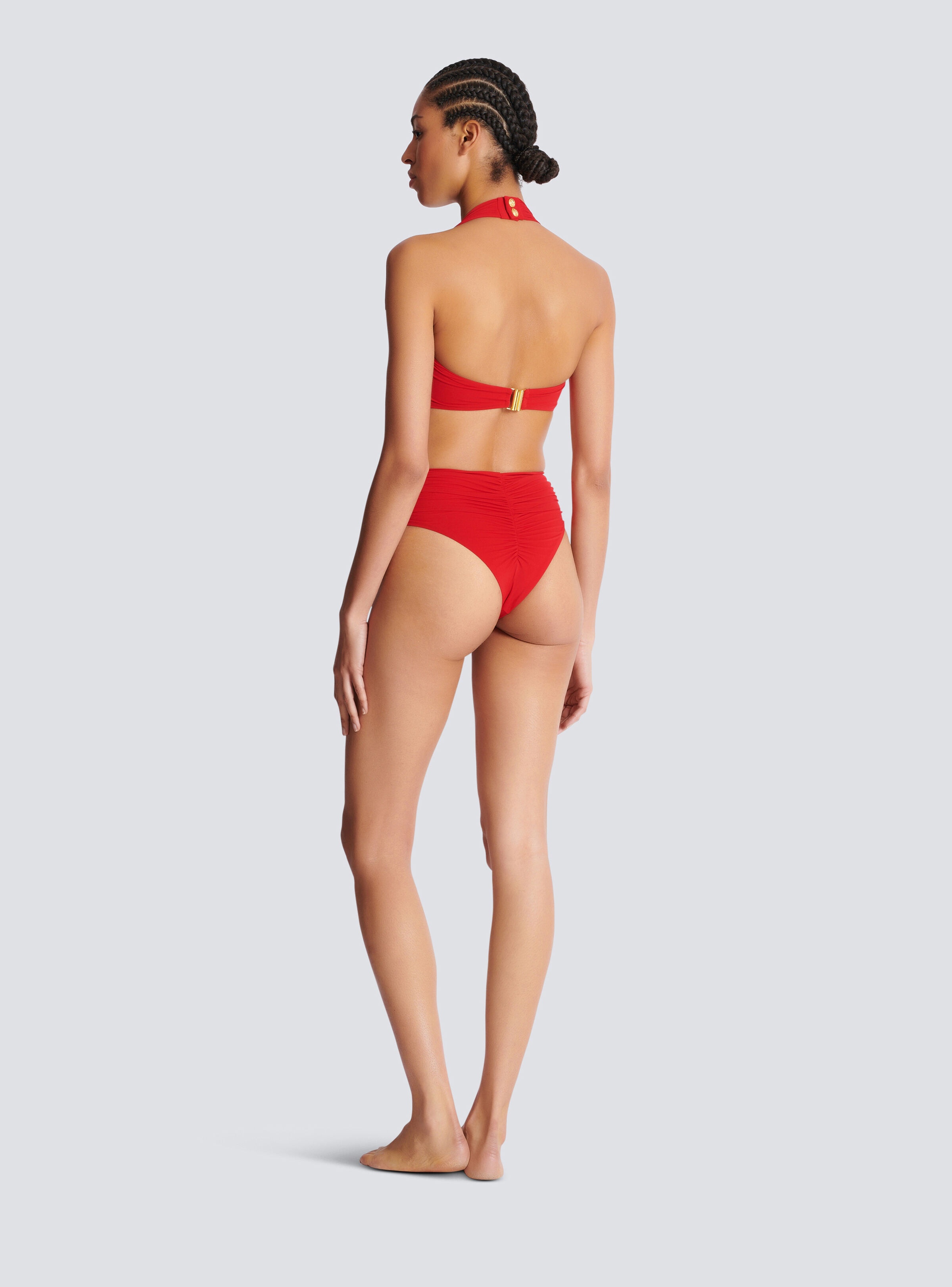 Plain two-piece swimsuit - 4