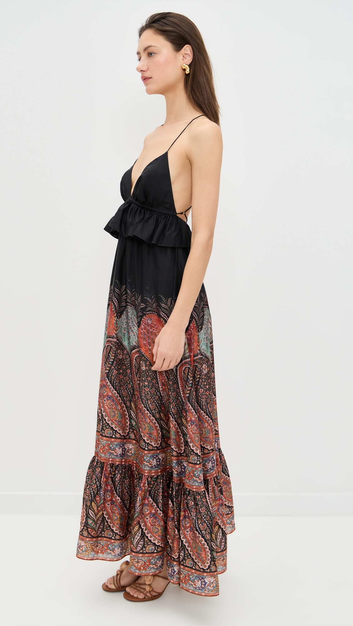 Rhiannon Ruffle Maxi Dress - 4
