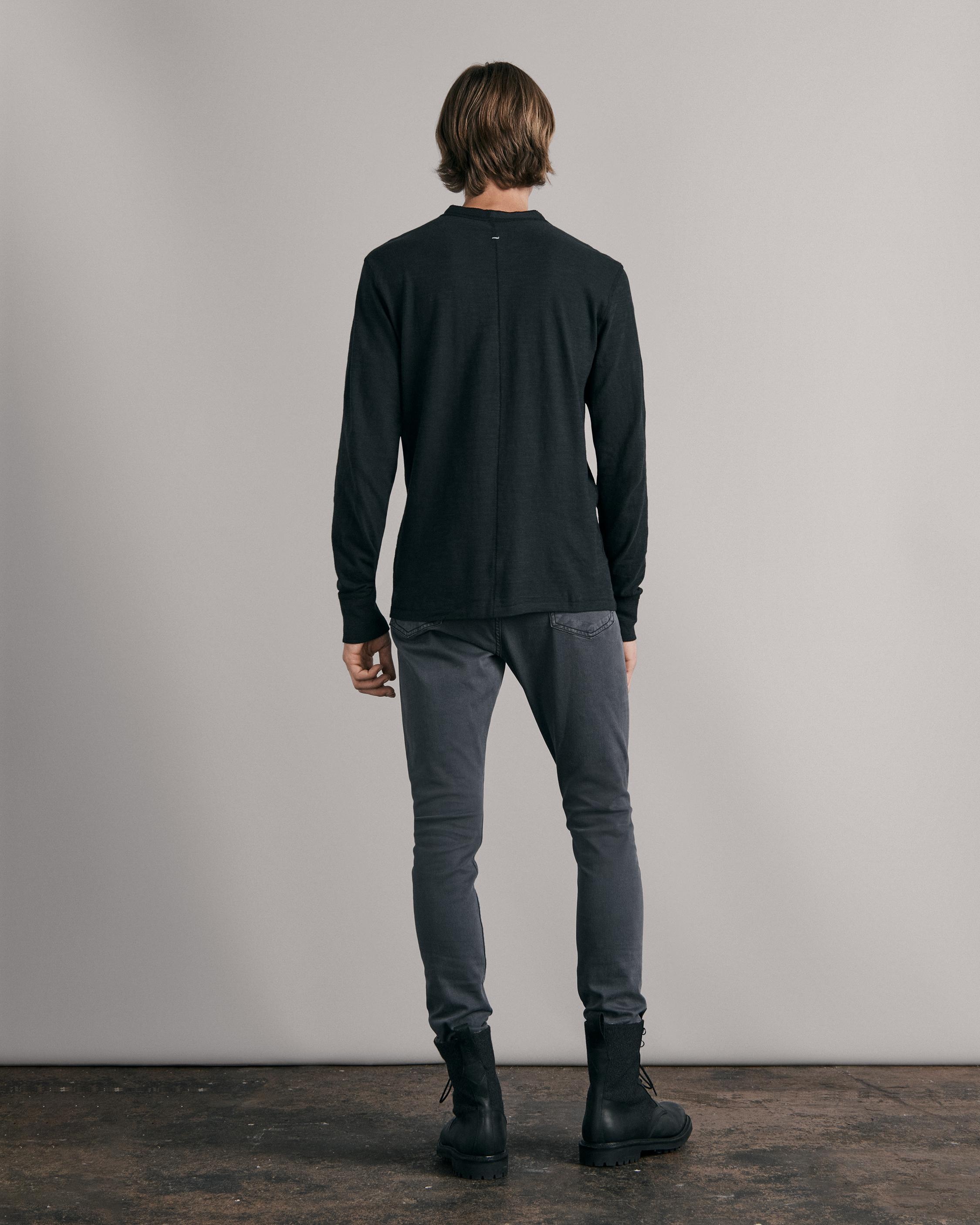 Long Sleeve Henley
Cotton T-Shirt - 3