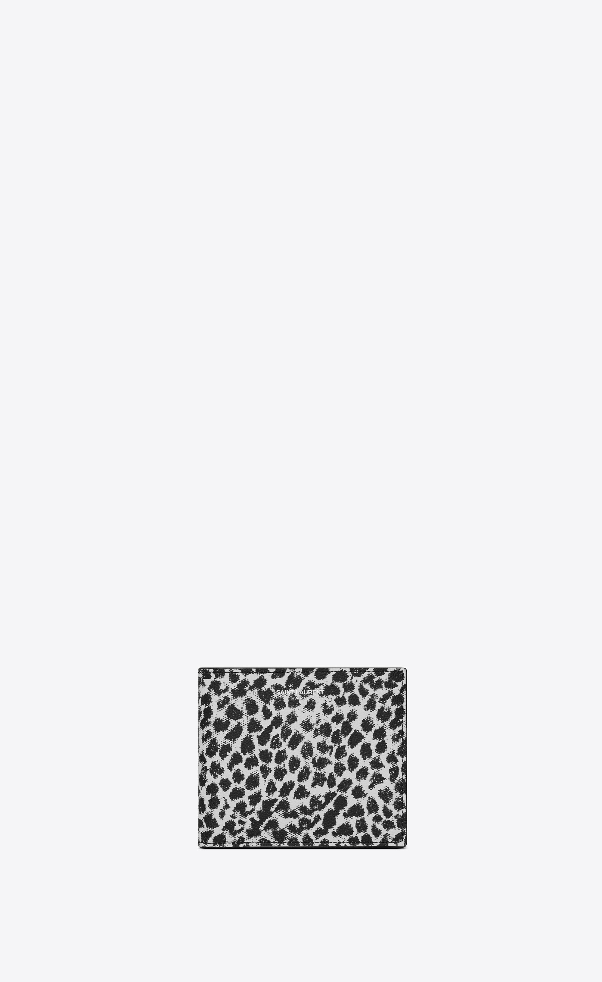 east/west wallet in leopard-print leather - 1