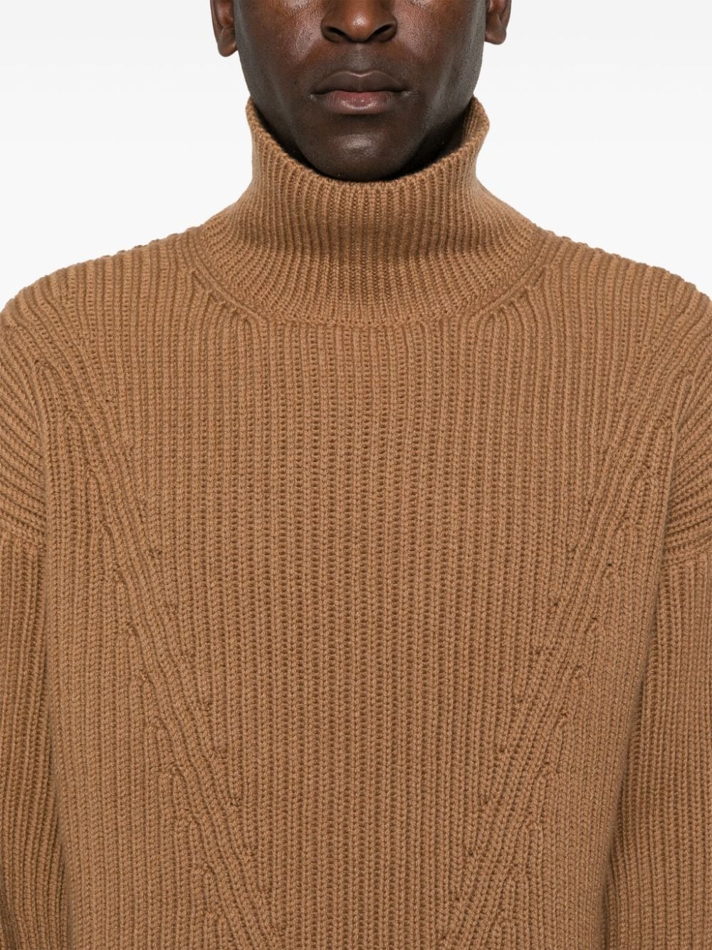 roll-neck wool jumper - 5