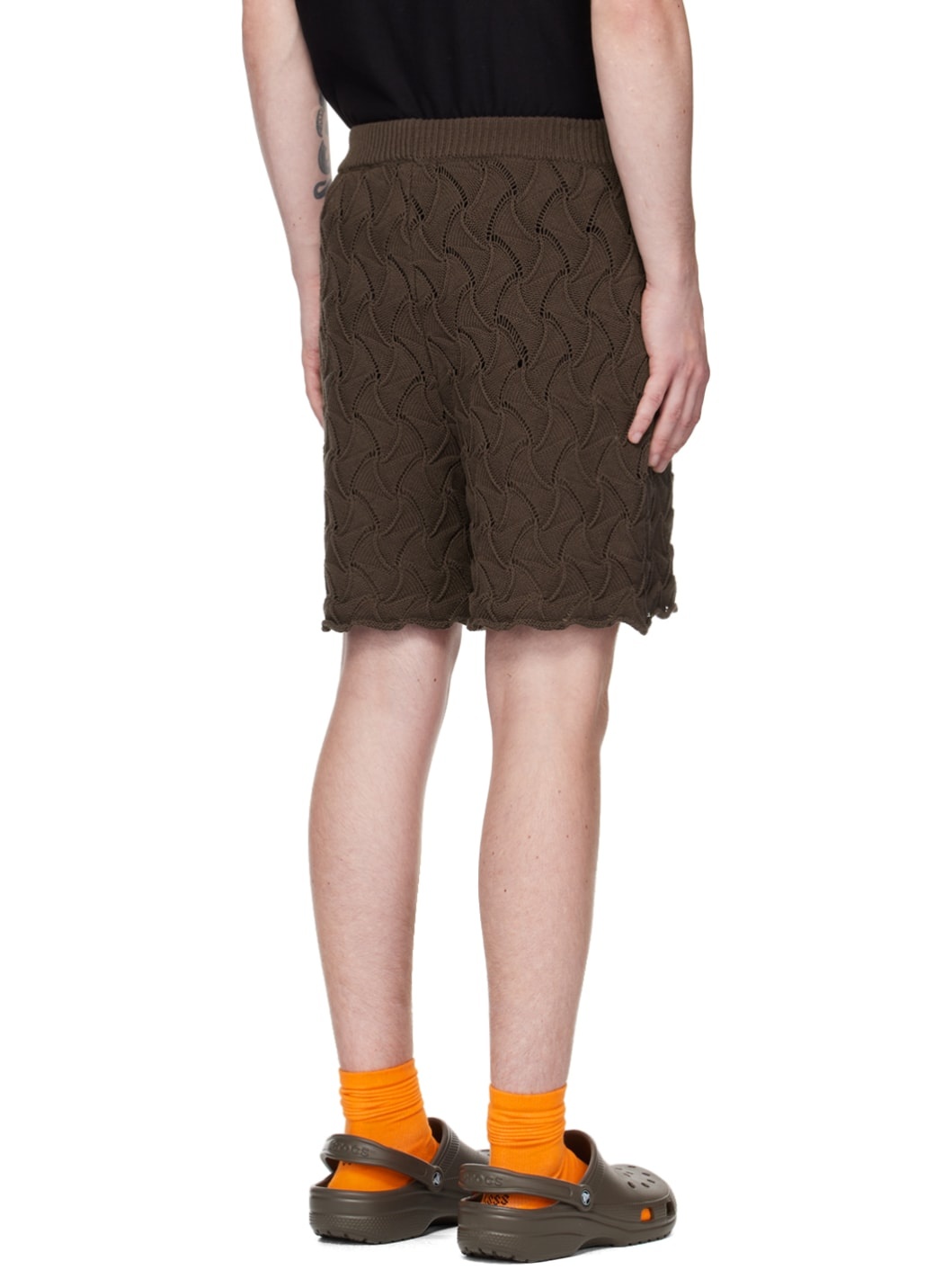 Brown Wave Shorts - 3